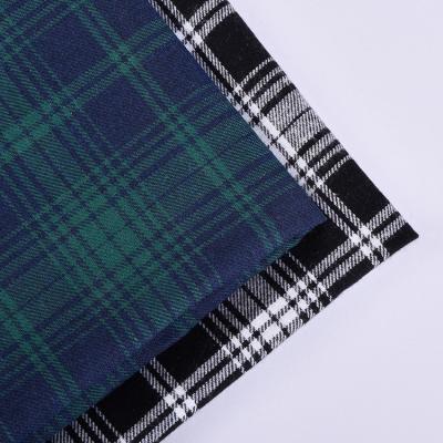 China Breathable custom accept medium weight lattice 100% polyester yarn dyed fabrics for dress and shirts for sale