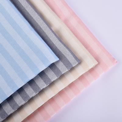 China Factory Wholesale Breathable Stripe Blend T/R Woven 150gsm Jacquard Fabrics For Suits for sale