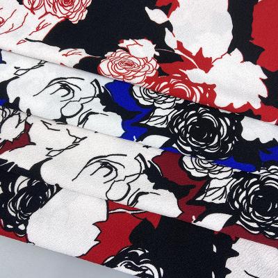 China Stretch Newcomer Knitted Breathable Stretch Polyester Spandex Printed Fabrics For Clothing for sale