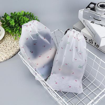 China 2021 Recyclable Drawstring Clothes Plastic Packaging Bag Shopping Bag Drawstring Frosted Bags for sale