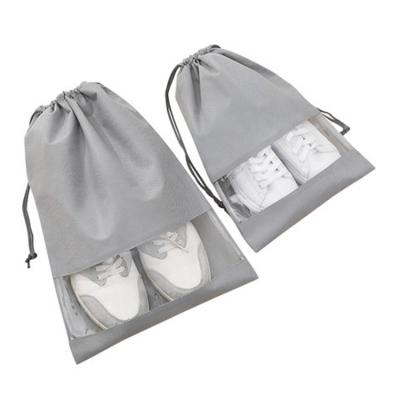 China Recyclable Customize Non Woven Spunbonded Suction String Bag Drawstring Shoes Bag For Dust Prevention for sale