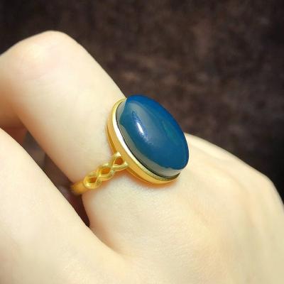 China CLASSIC Classic Amber Ring Women Amber Ring Gemstone Ring Amber Ellipse Fashion Jewelry for sale