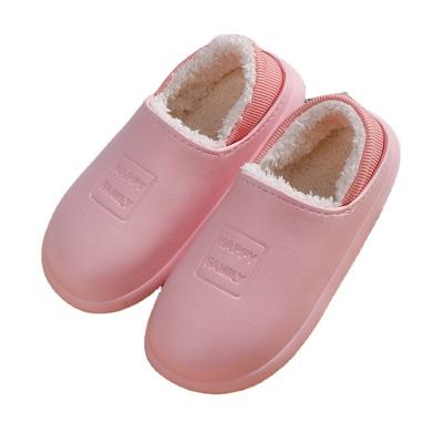 China Damping Warm Winter Ladies Indoor Slippers Waterproof Non-slip Thick-soled Furry Indoor Fashionable Warmth for sale