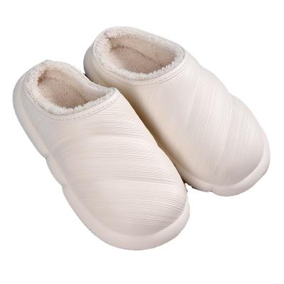 China Cushioning Latest Design Ladies Indoor Plush Warm Soft Non-slip EVA Slippers for sale