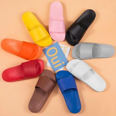 China Factory High Quality Soft Sole PVC Cushioning EVA Slips White Comfortable Custom Disposable Hotel Shower Men Outdoor Mens Logo Slippers for sale