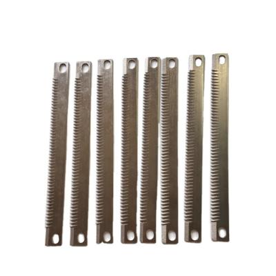 China Factory Custom Packaging Sealing Machine Knives Straight Serrated Toothed Cutting Blade for sale