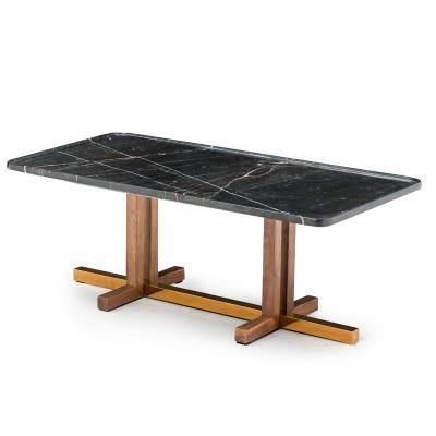 China Smart Europe Tea Table Marble Wooden Coffee Table Stone for sale