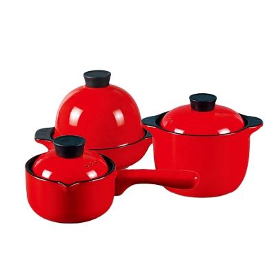 China Sustainable Less Water Consumption Food Casserole Set Big Hot Packed Warmer Ceramic Cookware for sale