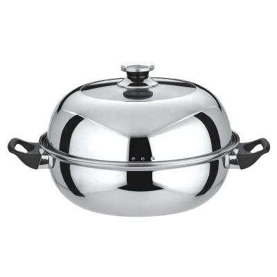 China Quality Viable Price Guaranteed Suitable Seafood Cooking Stainless Steel Food Steamer Pot for sale