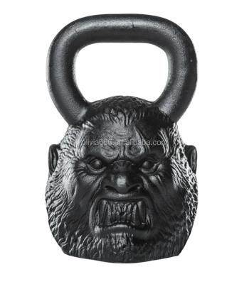 China Durable Pink Gym16/32kg Head Monkey Hammer Monkey Hammer Chrome Handle Equipment Competition Rubber Kettle Bell Painted Cast Iron Kettlebell for sale