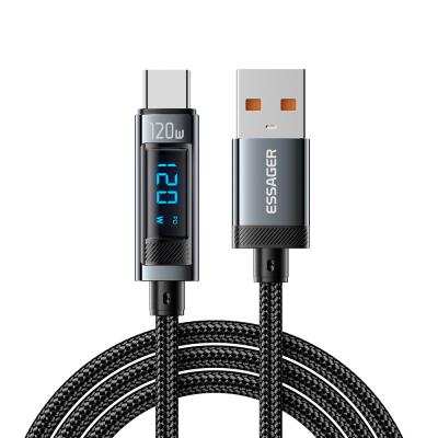 China ESSAGER ES-X47 Series 120W Type C Charging Cable USB to USB C for sale