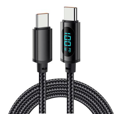 China LED Digital Display Fast Charging USB Cable 1M 2M 27W 100W OEM/ODM For Mobile Phone for sale