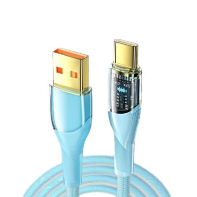 China PVC Phone USB A To C Cable Transparent 100W 7A 480Mbps for sale