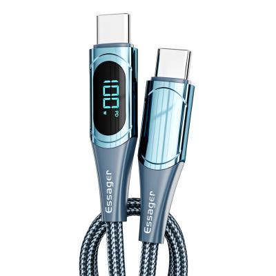 China ESSAGER Digital Display PD USB C a C Cable de carga 100W 5A en venta