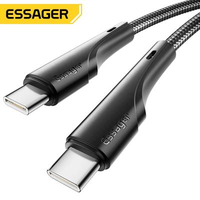 China Essager 2022 Rousseau Fast Charging Type C To Type C Charging Cable 100W 60W for sale