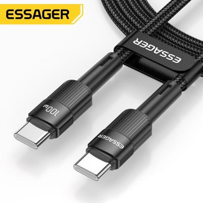 Cina Carica veloce USB C a C Cable di dati cablato intrecciato 100W per accessori per cellulari in vendita