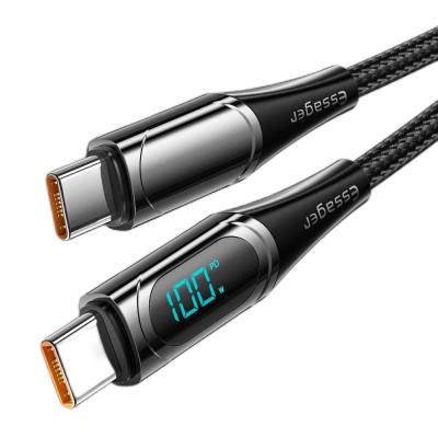 China Display digital PD QC3.0 Tipo C a Tipo C Cable USB 20V/5A 100W Para el Mbk Xiaomi en venta