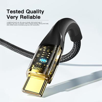 Κίνα Τύπος C έως C USB καλώδιο φόρτισης Διαφανές 480Mbps 60W 100W καλώδιο τηλεφώνου προς πώληση