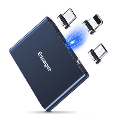 Китай Мини-зарядные батареи мощностью 1320 мАч Micro USB C LED аварийный магнитный энергобанк продается