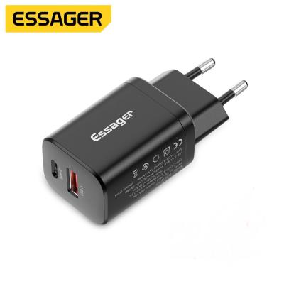 Cina Essager 2022 Journey Vendita calda PD 3.0 QC3.0 Mini Adapter di alimentazione 30W USB Tipo C Caricabatterie a parete in vendita