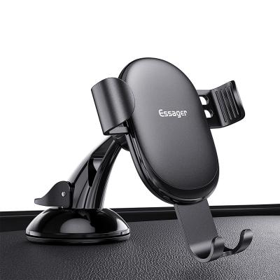 China Gravity Suction Car Phone Holders Automatic Locking 360 Rotation Adjustable for sale