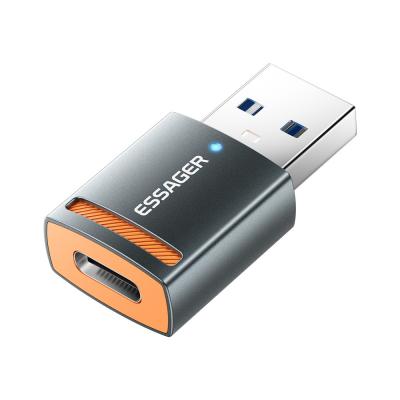 중국 플러그 인 마이크로 USB OTG 어댑터 USB A C 라이트닝 OTG 커넥터 ESSAGER ES-OTG17 시리즈 판매용