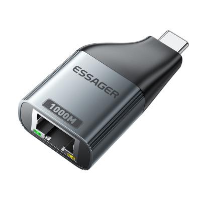 China ESSAGER ES-OTG22 Serie Tipo C Adaptador USB C a Ethernet 100 1000 Mbps en venta