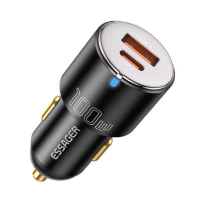 China PD3.0 QC3.0 USB A Type C Dual Port Car Charger 100W 65W 35W for sale