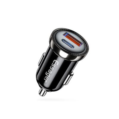 China Fireproof PC Phone USB Car Chargers Mini 20W PD3.0 QC3.0 for sale