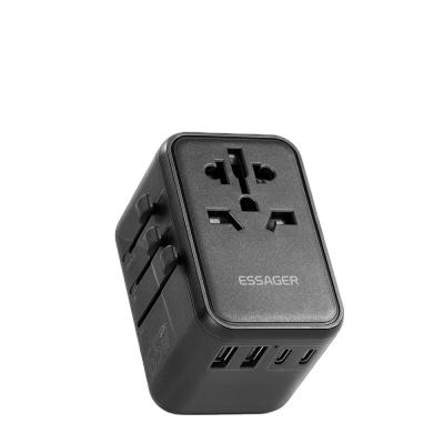 China Essager 2023 Travel New Product Phone Accessories Quick Charging 3 USB-C 2 USB-A Portable Travel 65w Charger for sale