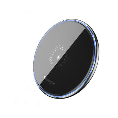 China Essager 2022 Mirror Desktop Wireless Mobile Phone Charger Fast Qi Wireless Charger 10W for sale