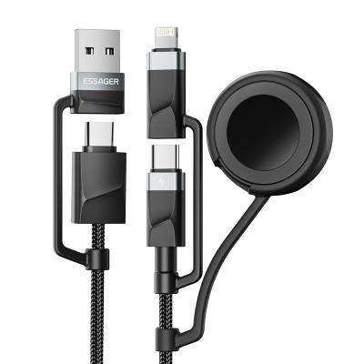 中国 ESSAGER ES-X71 5 in 1 QC PD USB A/C から USB C/L スマートウォッチ 充電データケーブル 販売のため