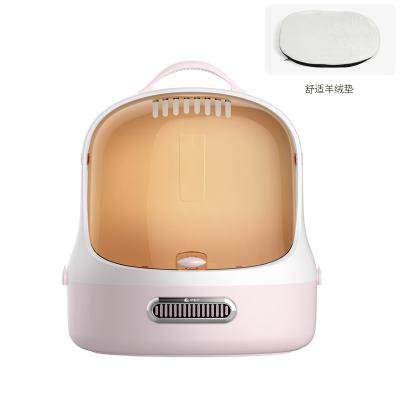 China Luxury Stocked Cat Crate Carrier Pet Travel Dog Crate Breathable Portable Plastic Pet Supplies for sale