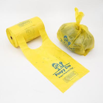 China Wholesale Custom Printed Biodegradable Stored Pet Poop Dog Craps Waste Bags for sale