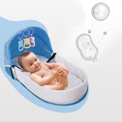 China New Design Portable Babybed Certified Half Open Swing Crib Baby Bedding Babybed for sale