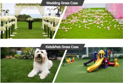 China High density good  qualityEnvironmental friendly Anti-UV Pile Height 30mm denstiy 16000 green color pets Synthetic Grass for sale