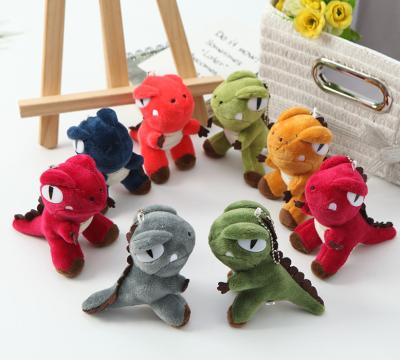 China Custom Cute Fun Baby Dinosaur Stuffed Plush Children's Toy Chain Key Promotion Newly Designed Stuffed Mini Dinosaur for sale