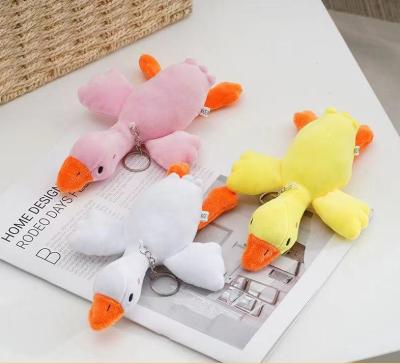 China Cute Fun Selling Like Hot Cakes Goose Plush Toy Hanging Plush Doll Goose Stuffed Animal Toy for sale