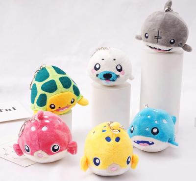 China Fun Wholesale Price Cute Mini Doll Key Chain Sea Lion Stuffed Animal Stuffed Key Chain Toy Marine for sale