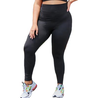 China Custom Luxury Black Anti-UV Highwaist Workout Legging Fitness 5xl Plus Size Yoga Sporty Legging for sale