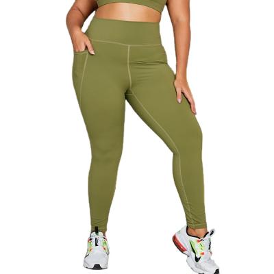 China Custom Women Anti-UV Legging Gym Yoga Pants Big Plus Size 3XL 4XL Sports Exercise Sports High Waist Legging Legging for sale