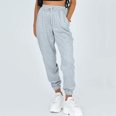 China Custom Women's Anti-Wrinkle High Waisted Drawstring Sweatpants Low Waisted Sweatpants Sporty Pants With Pockets for sale