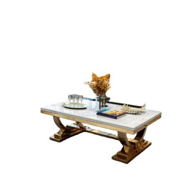 China Fashion High Quality Fashion Contracted Luxurious Metal Tea Table for sale