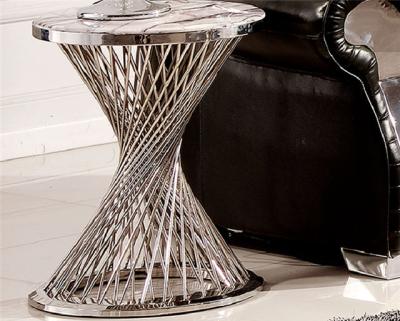 China Hot Sale China Supplier Fashion Modern Stainless Steel Side Table Elegant Round Side Table for sale