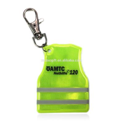 China Promotion / Advertising / Gifts Factory Supply Customized Reflector, PVC Reflective Tags, Reflective Key Chain for sale