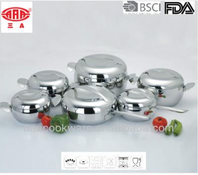 China Middle East Style Sustainable Apple Shape 304 Stainless Steel Cookware for sale