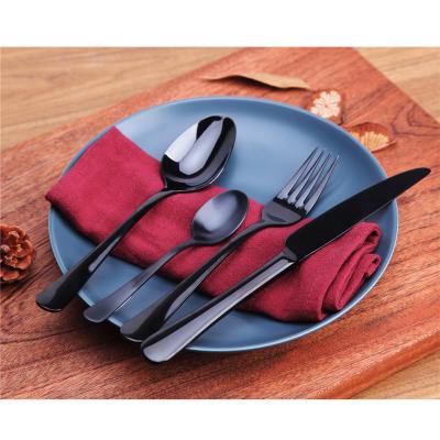 China High Durable 4 PCS PVD Coating Mirror Polishing Stainless Steel Cutlery Set for sale