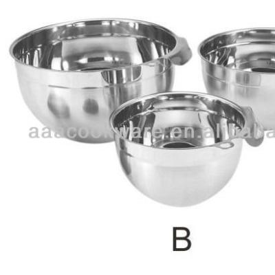 China 18/8 stainless steel salad bowl sustainable set for sale