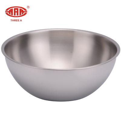 China Sustainable Mirror Polishing Stainless Steel Salad Mixing Bowl for sale