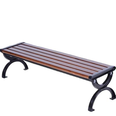 China Waterproof Made in China New Design 120cm Wooden Steel Bench Benches Outdoor Garden Bench For Public Park for sale